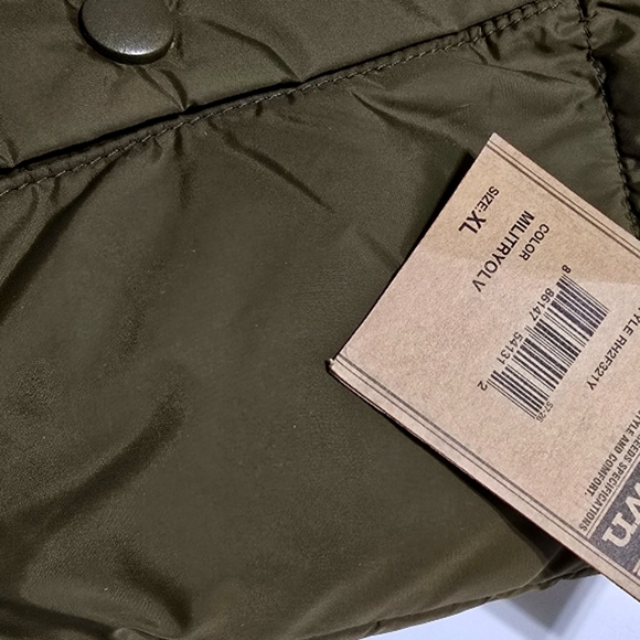 RUFF HEWN olive green puffer vest - Picture 2 of 3